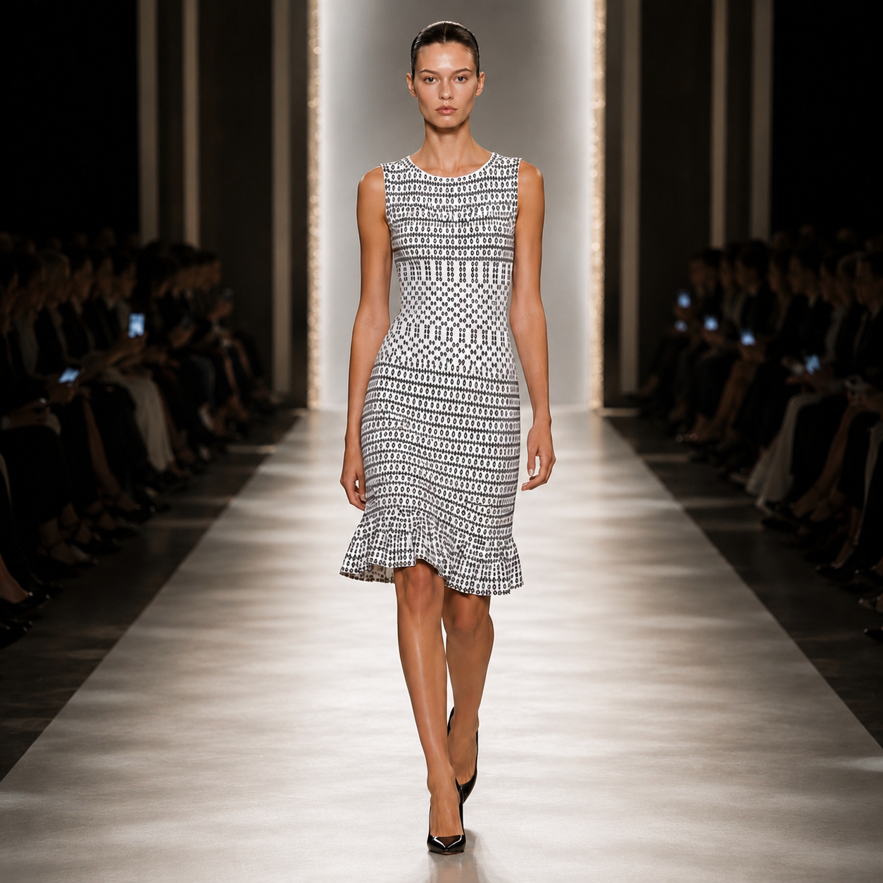 ALAIA Midi dress white ( L )