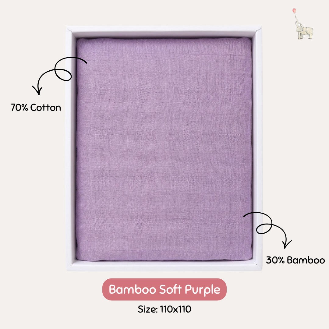 KEKEYO Swaddle Bamboo Soft Purple