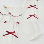 Kekeyo T-shirt Ribbon Maroon | 8Y
