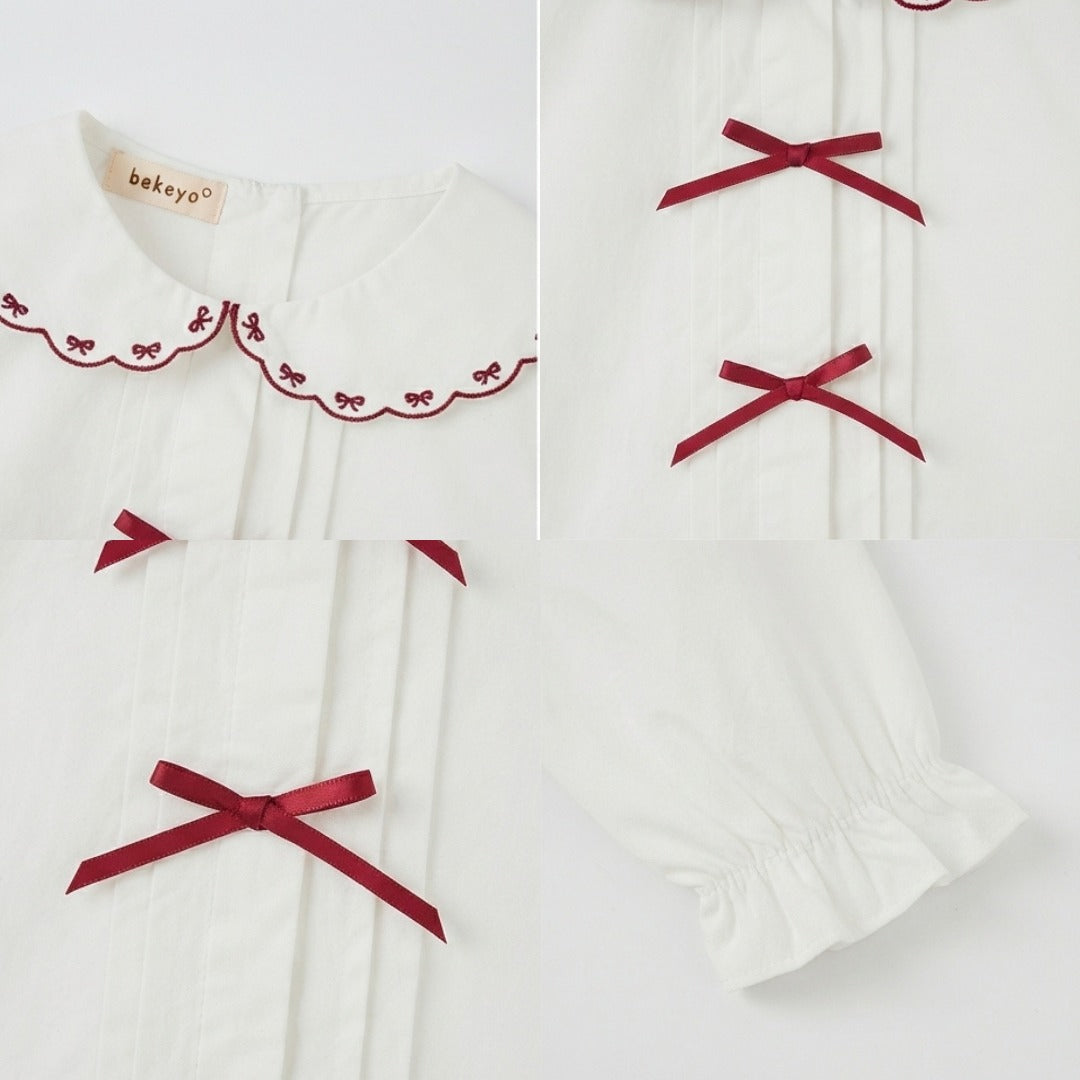 Kekeyo T-shirt Ribbon Maroon | 8Y