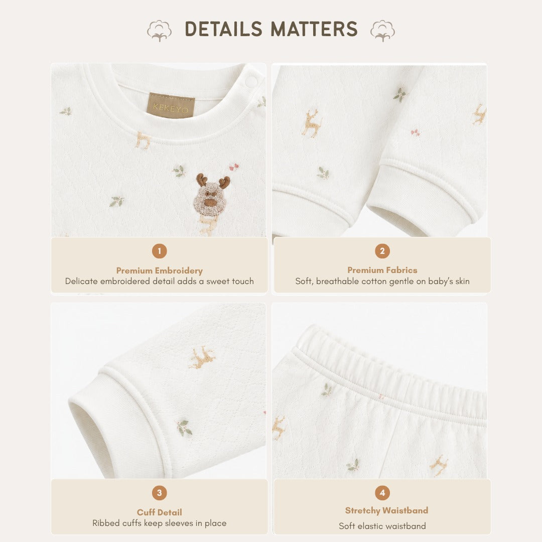 Kekeyo set pajamas Deer Dream|1Y 2Y 3Y 4Y