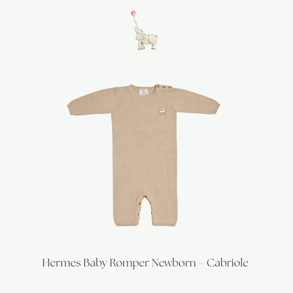 Hermes Baby Romper Newborn-Cabriole