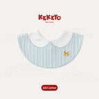 Kekeyo Baby Bibs - Blue Striped Rocking Horse Motif