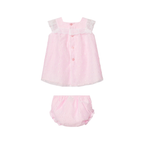 Paz Rodriguez Baby Girls Dress Bloomers Set in Pink