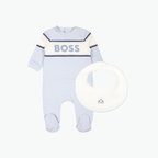 Boss Kids Blue Logo Babygrow Set