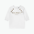 Balmain Button Crewneck Sweatshirt