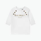 Balmain Button Crewneck Sweatshirt