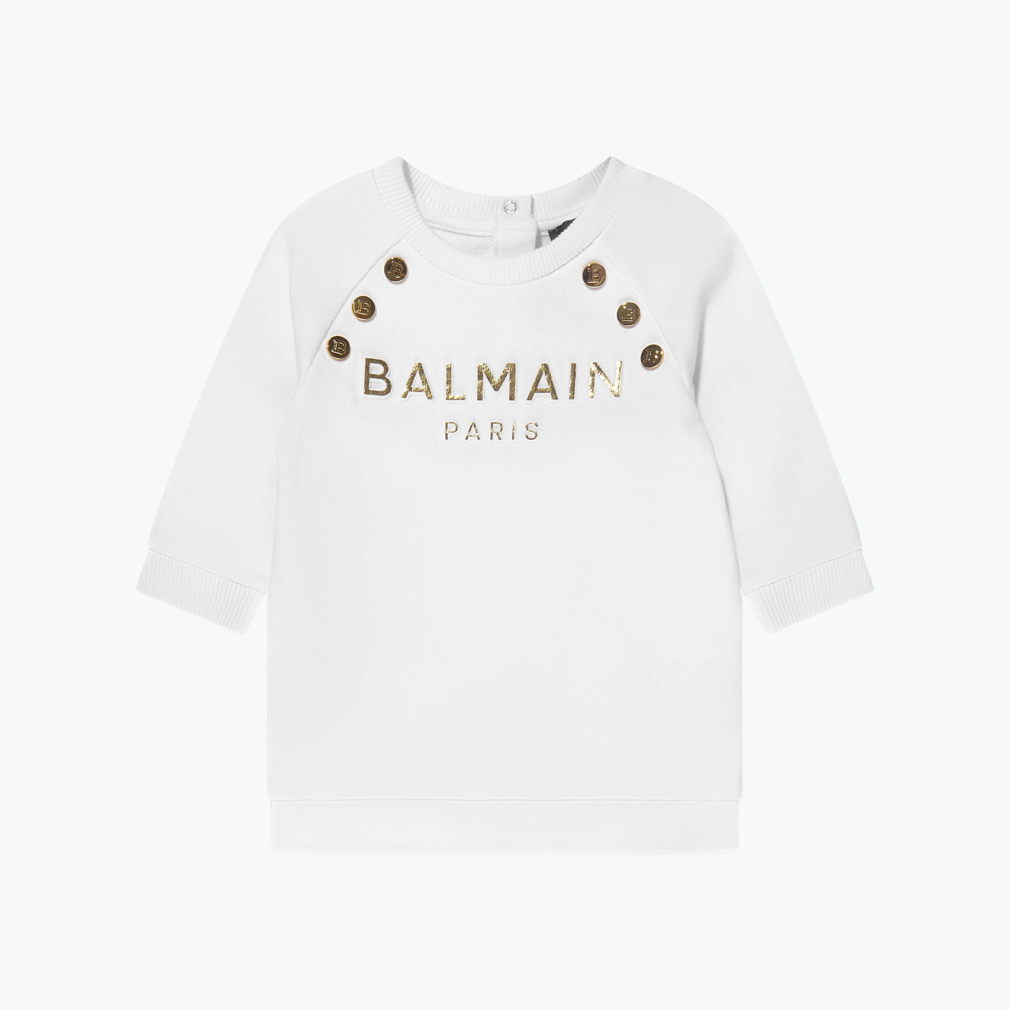 Balmain Button Crewneck Sweatshirt