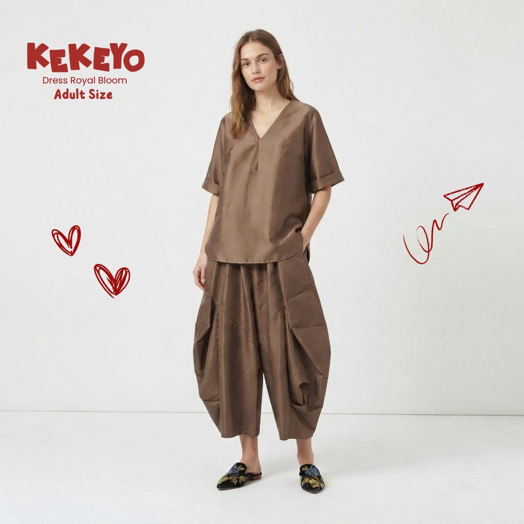 Kekeyo Royal Bloom Water-Repellent Top & Pants | Adult All Size