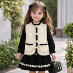 Kekeyo Celia Vest Knit Flower Button