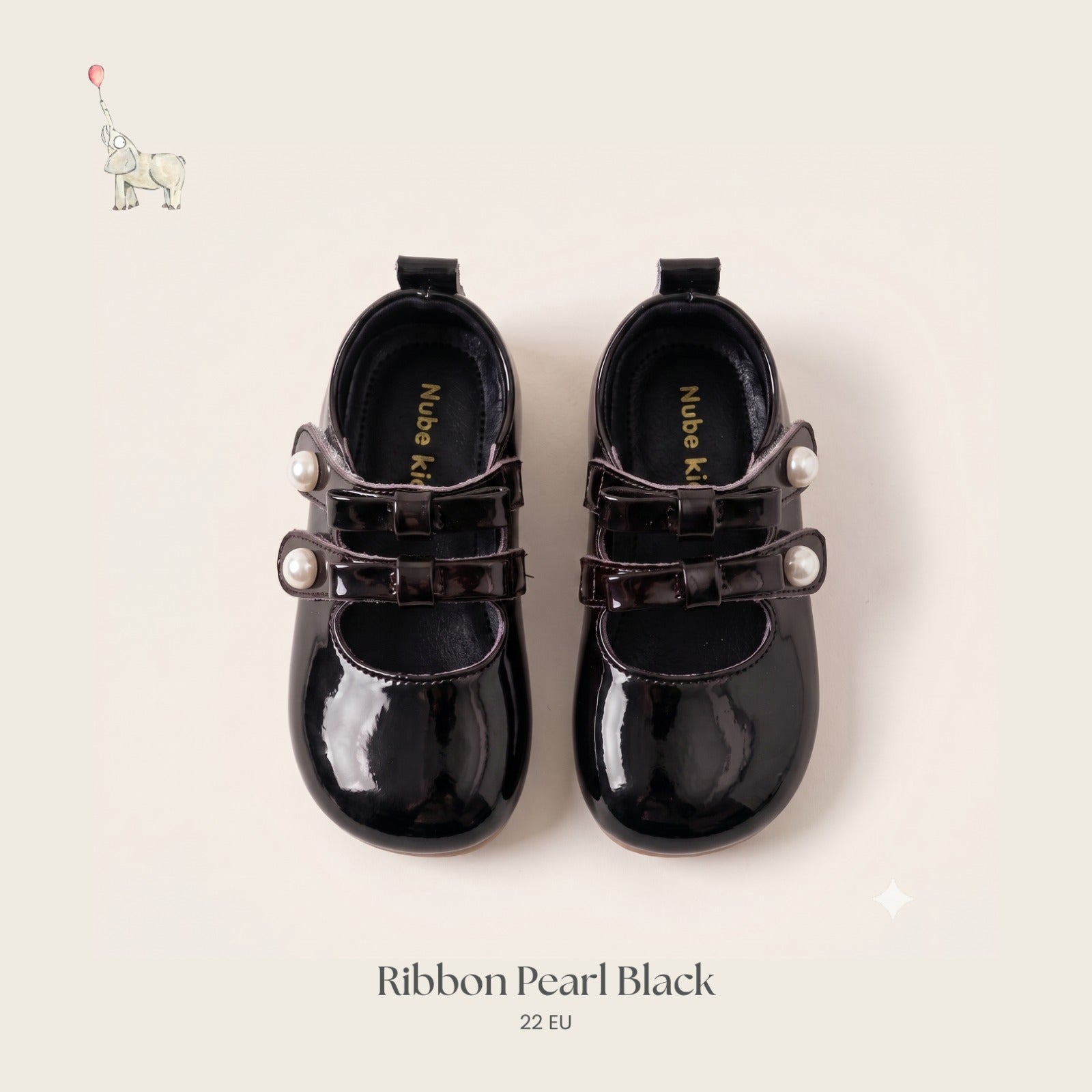 Nube-Ribbon Pearl Black