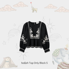 ba&sh Top Only Black S