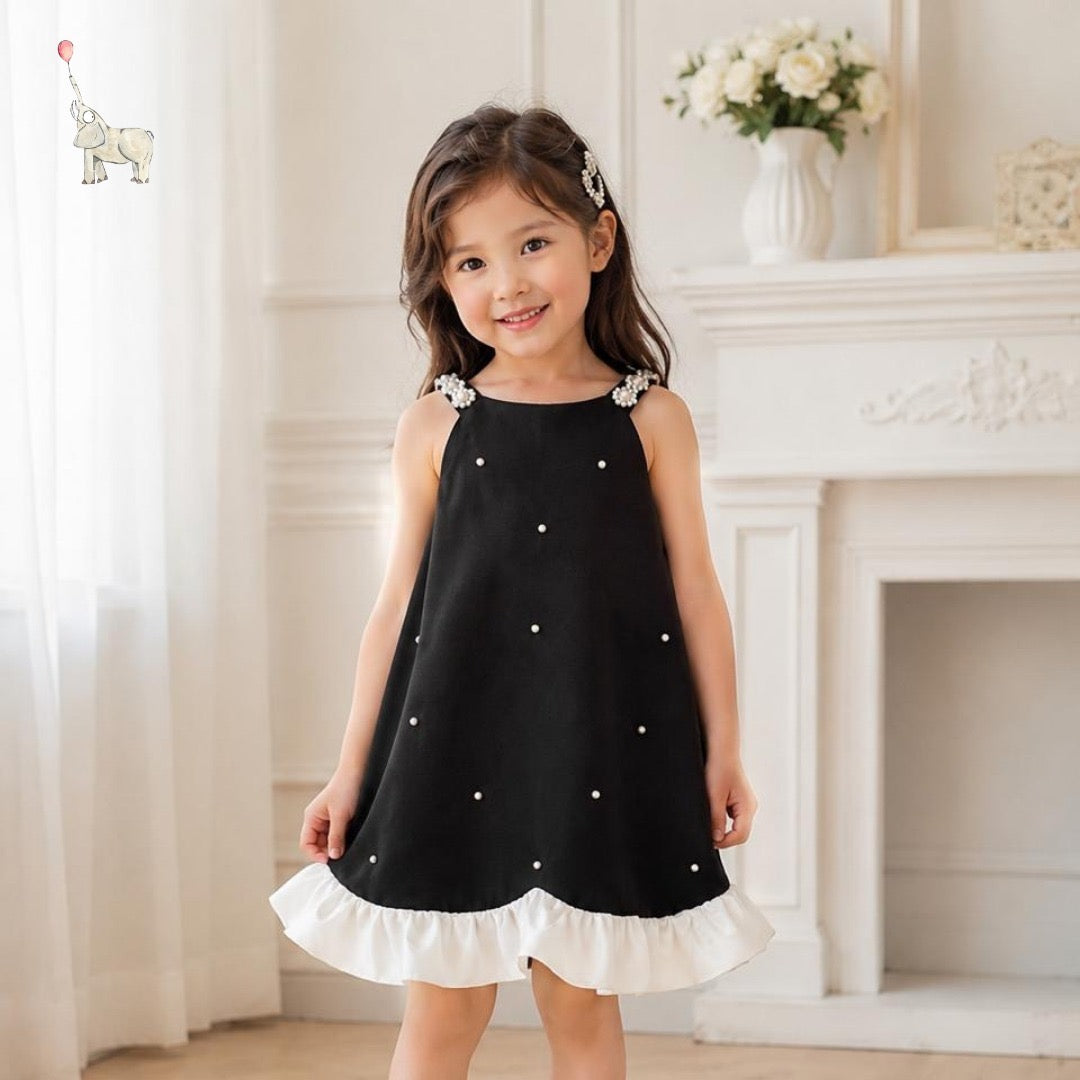 Kekeyo Chanelle Pearl Dress Cotton non-Sleeveless