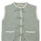 Kekeyo Celia Vest Knit Flower Button