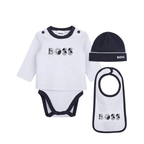 Boss Kids Logo-Print Romper Body set