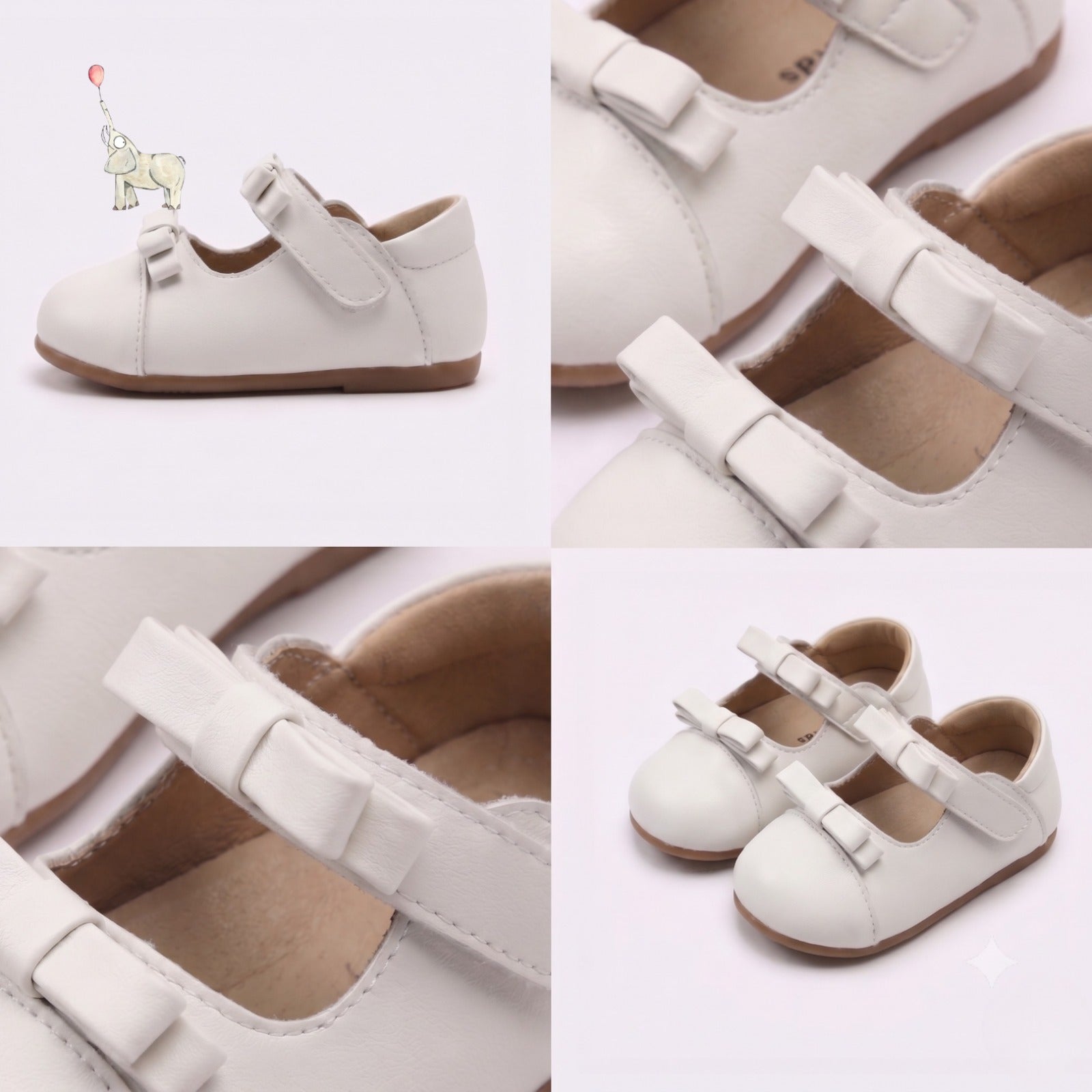 Nube-Double Ribbon Doff White