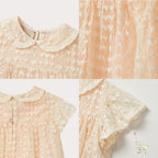 Gucci Logo Lace Dress in Cotton | 3Y