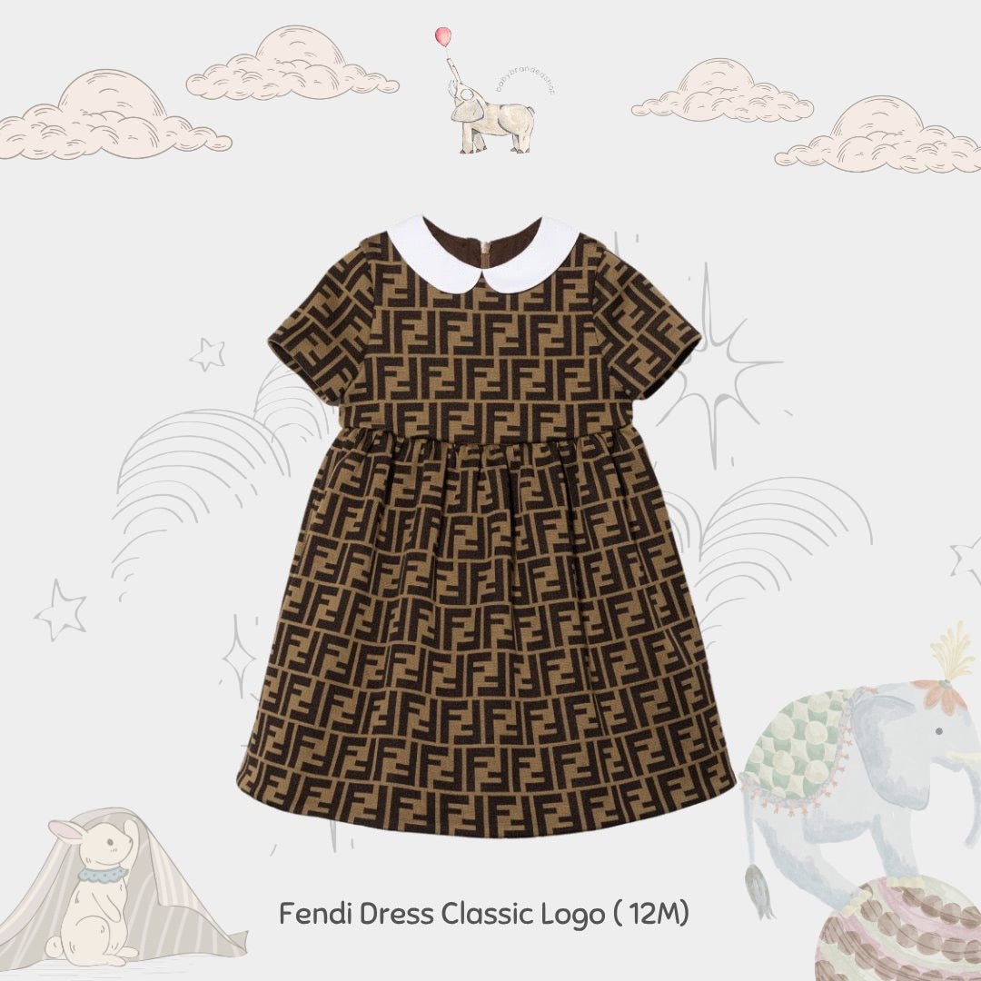 Fendi  Dress Classic Logo  ( 12 M )