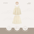 Kekeyo Set Top Pants Ivory | 1-2Y 5-6Y 7-8Y 11-12Y