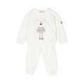 Moncler Kids Teddy Bear Tracksuit Set in White