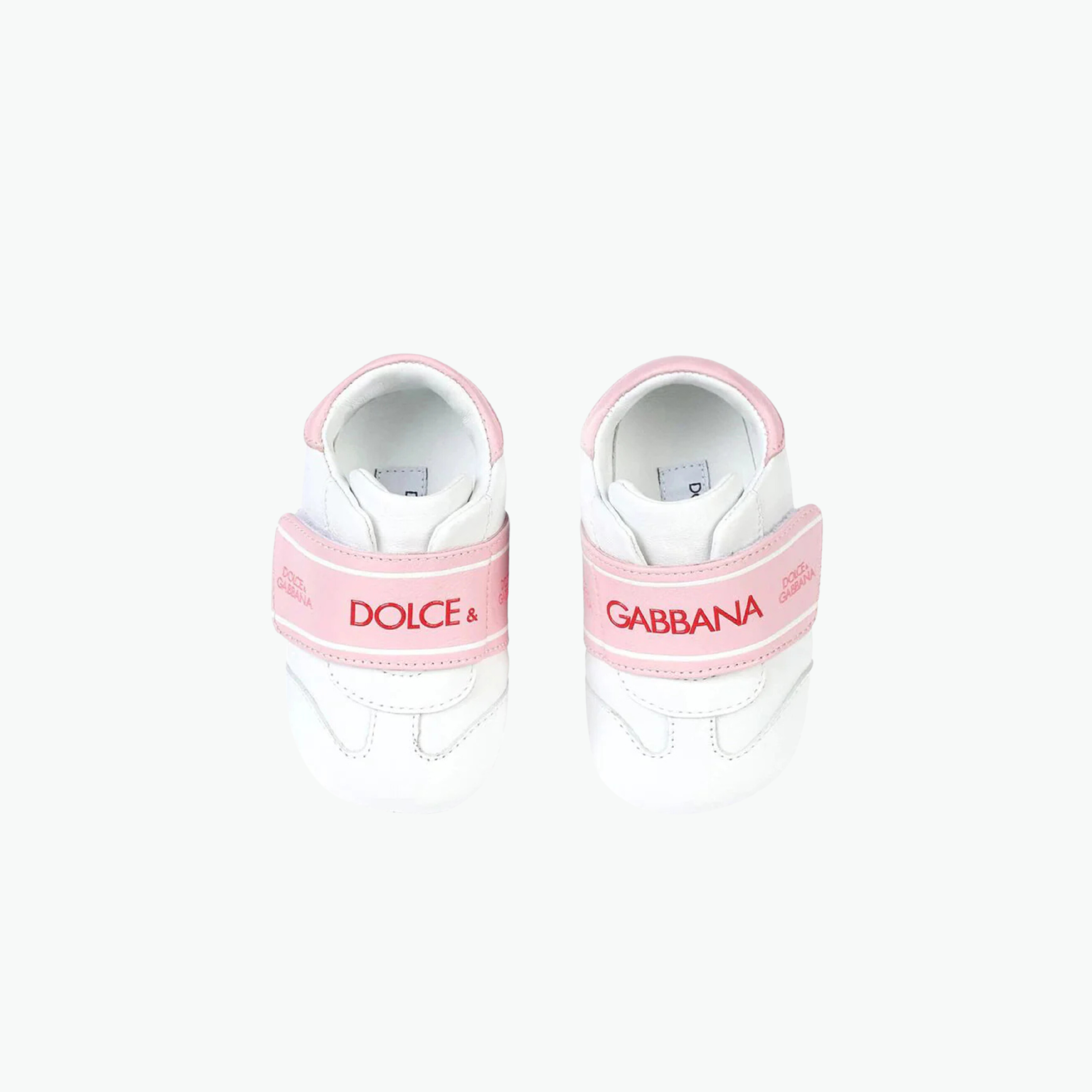 Dolce & Gabbana Leather Pink Newborn Shoes