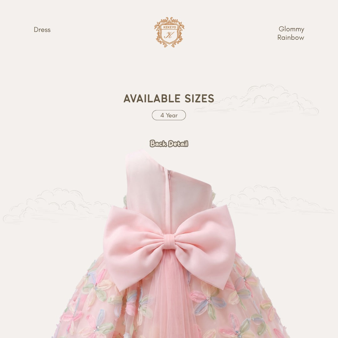 Kekeyo Glomy Rainbow Dress | 4Y
