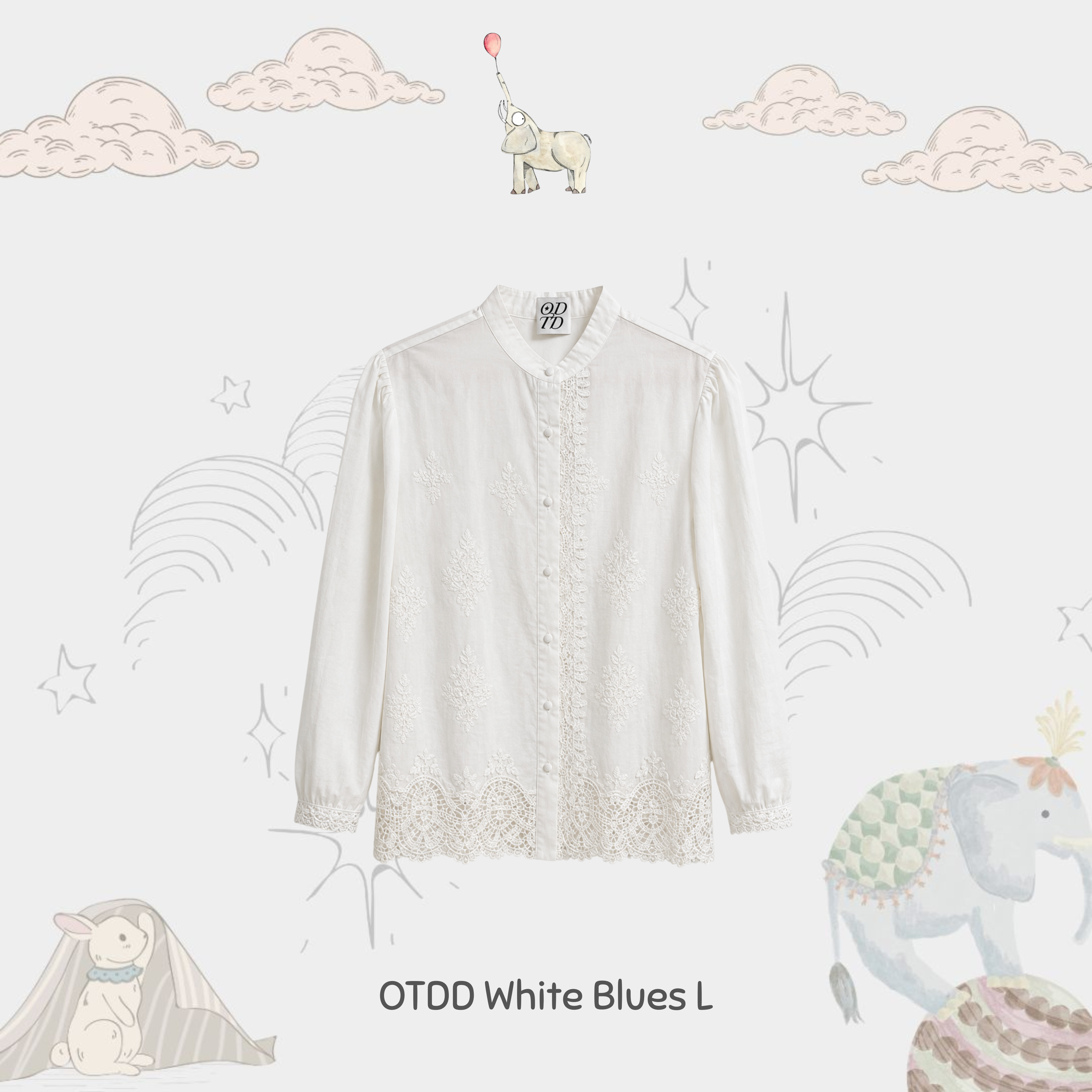 OTDD White Blouse L