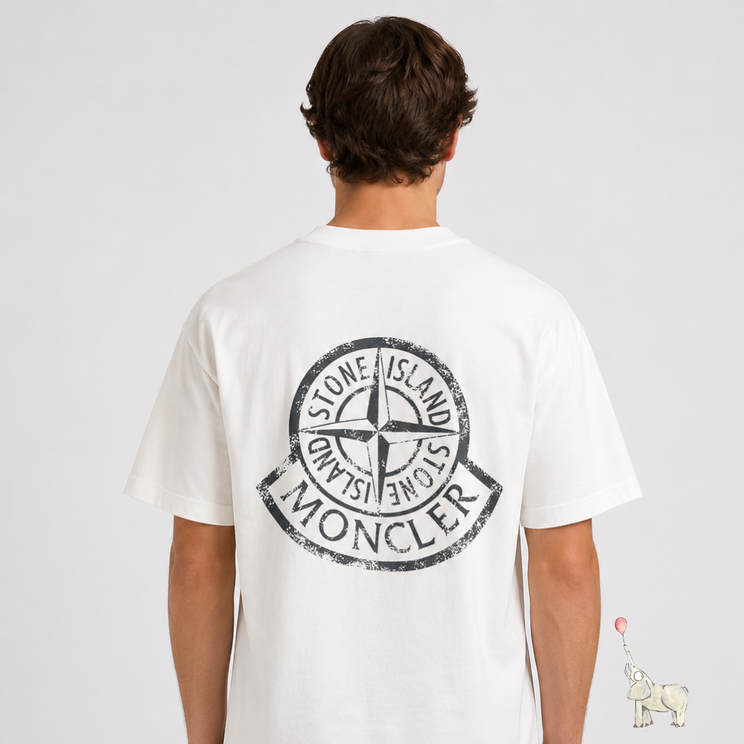 Moncler White T-Shirt L ( Non Registered)