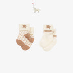 Burberry Socks Embroidered 2 Pairs