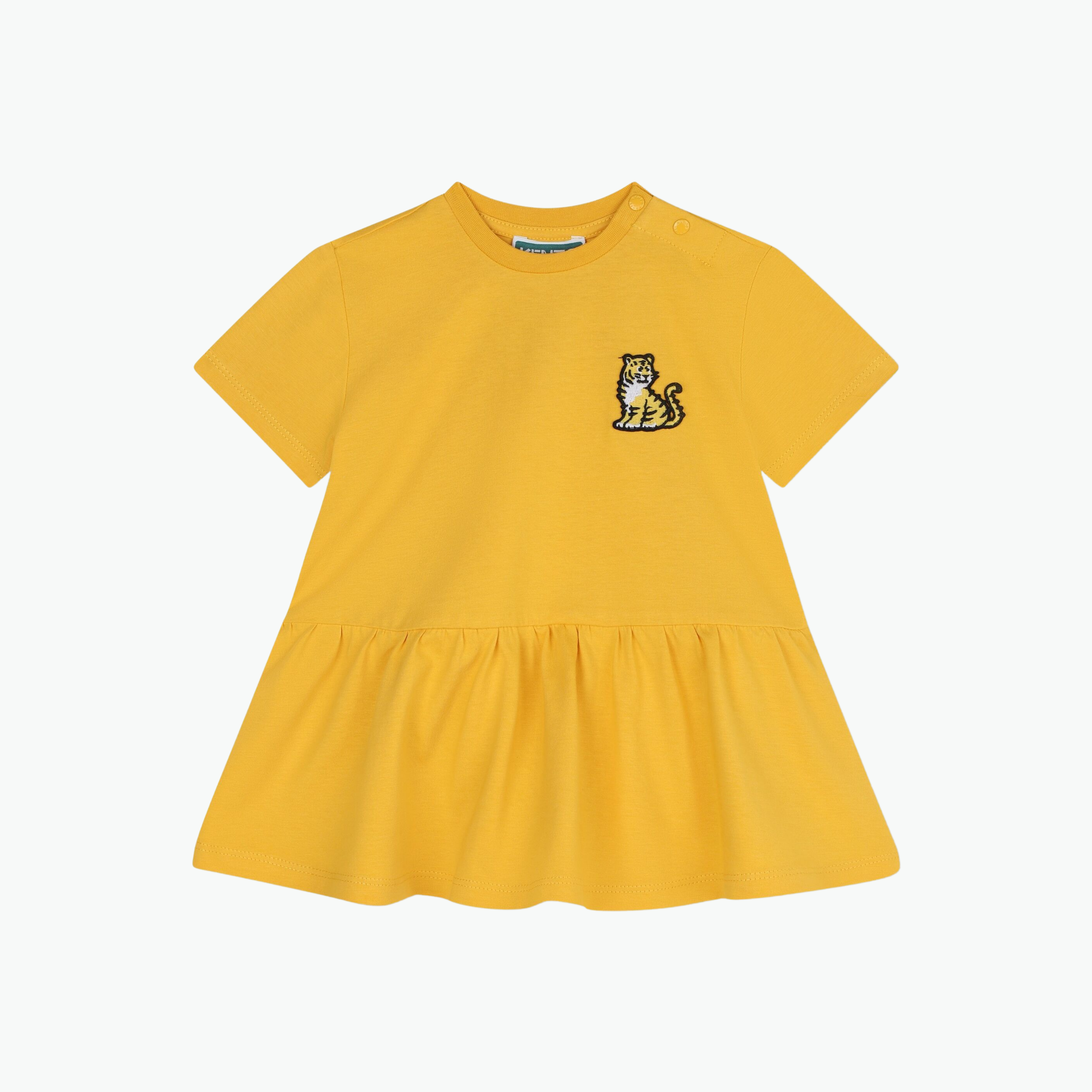 Kenzo Tiger-Appliquéd Cotton Dress