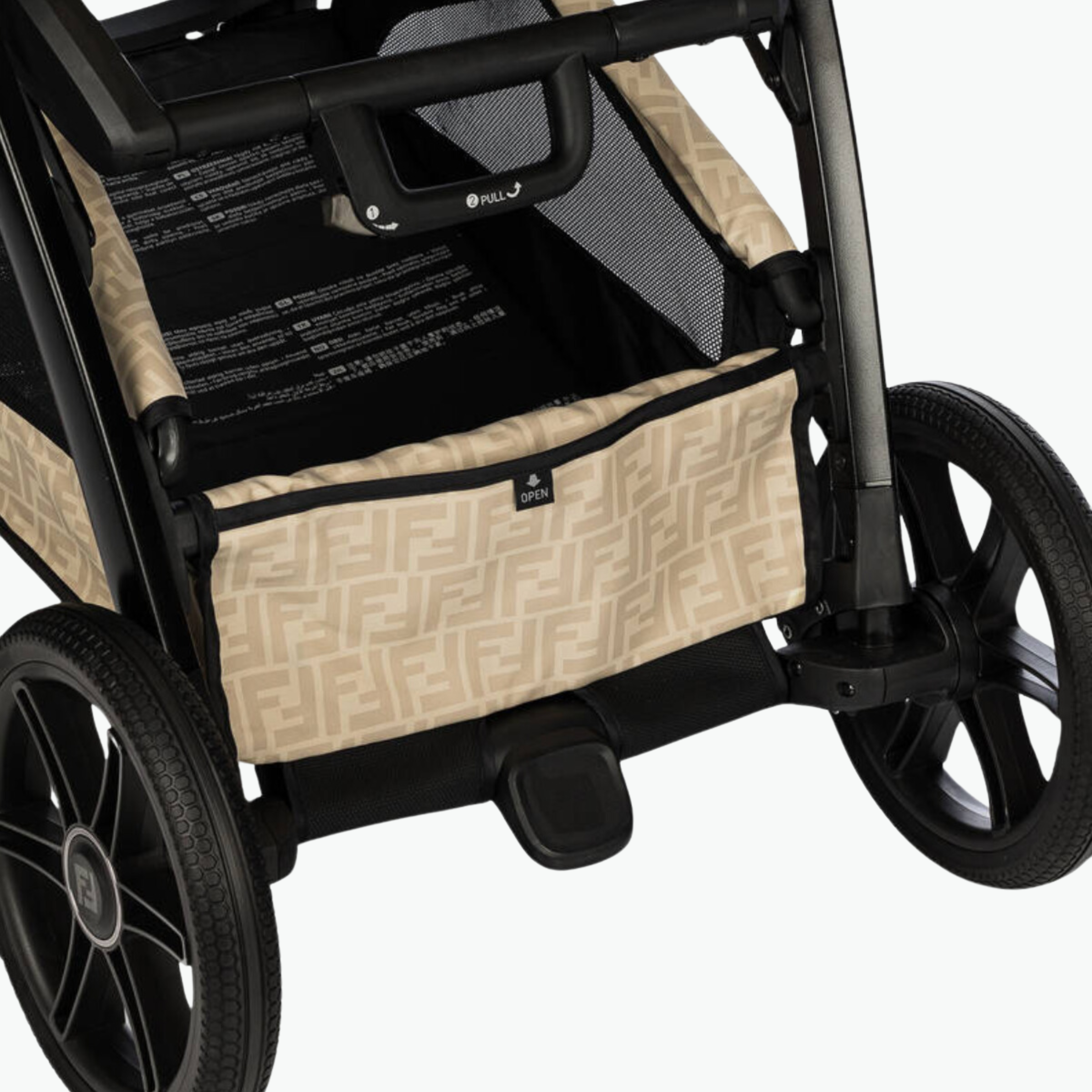 Fendi Kids Baby Stroller – Beige