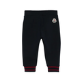 Moncler Kids Logo-Jacquard Track Pants in Navy Blue
