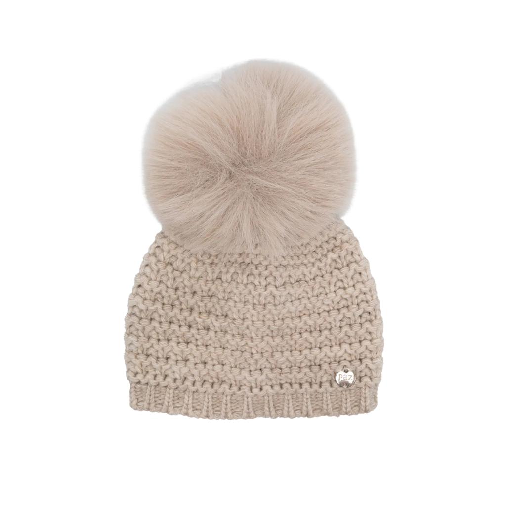 Paz Rodriguez Pompom Knitted Hat