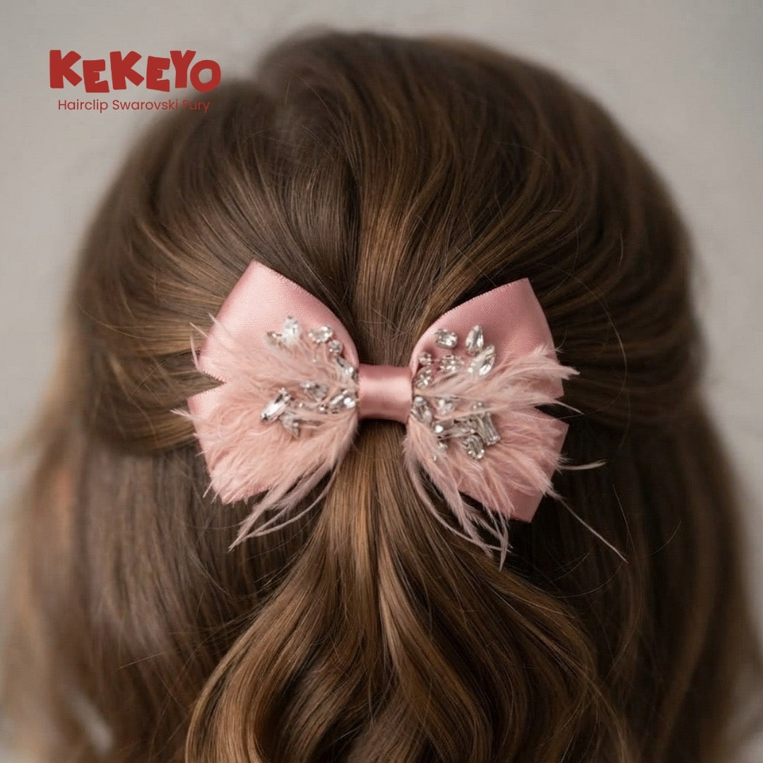 Kekeyo Hairclip Swarovski Furry
