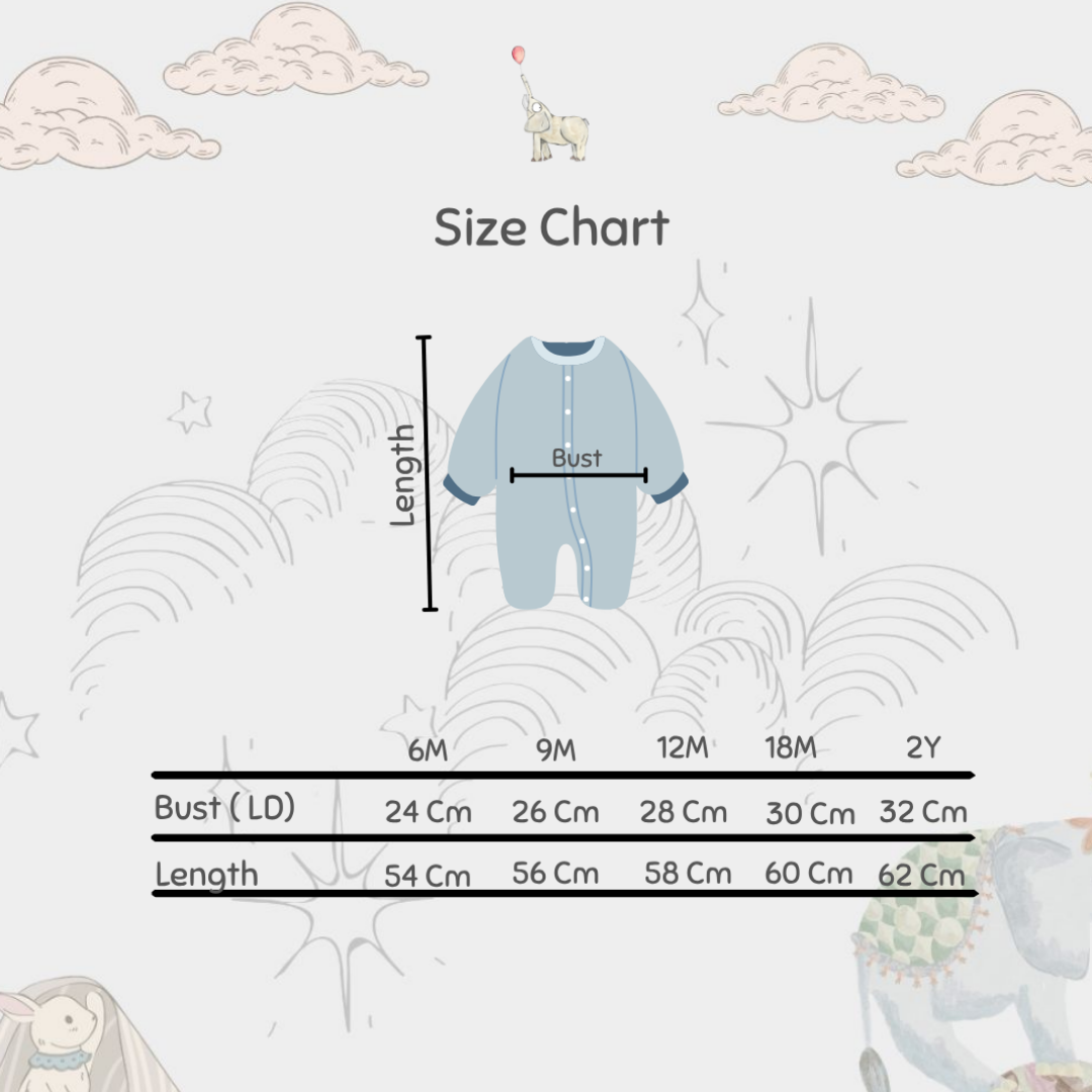 KEKEYO Baby Jumpsuit | Baju Terusan Bayi | 6M 9M 12M 18M 24M