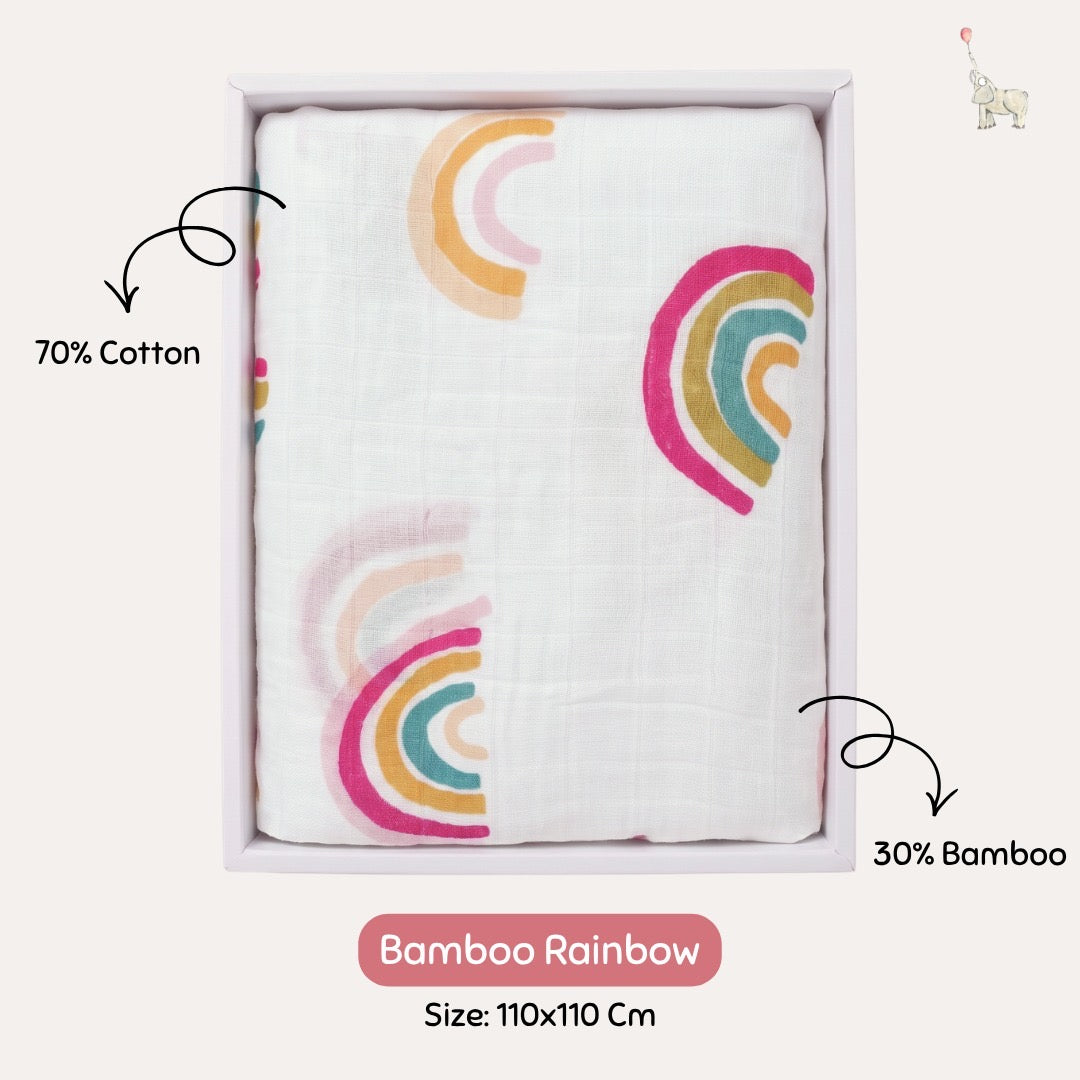 KEKEYO Swaddle Bamboo Rainbow