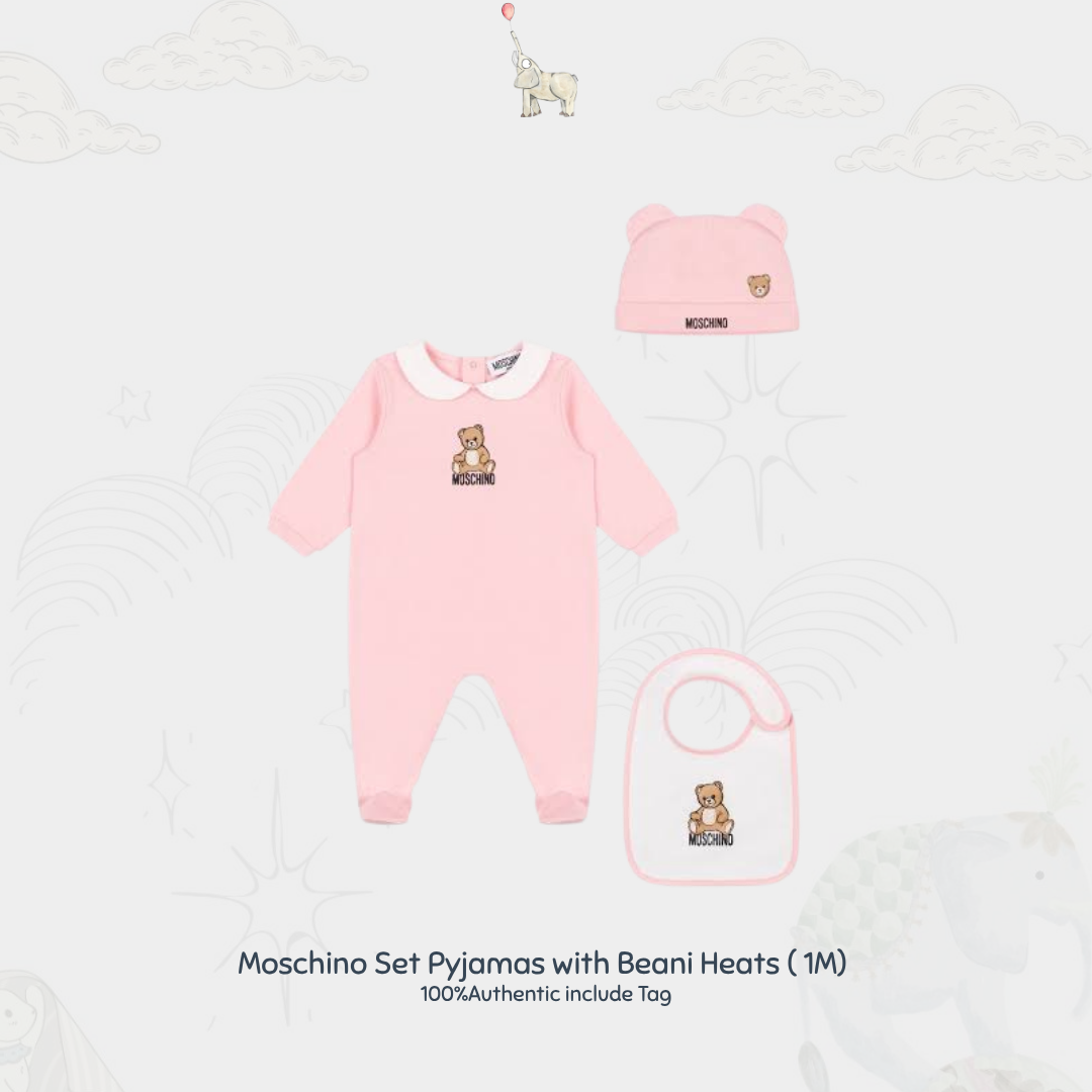 Moschino Set Pajamas With Beanie Hat ( 1M )