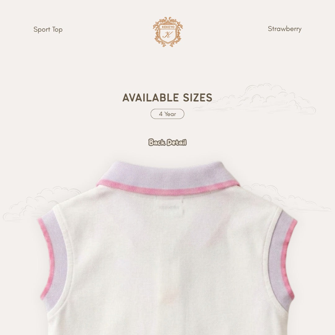 Kekeyo Sport Top Strawberry | 4Y