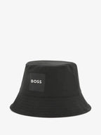Boss Reversible Logo-Print Bucket Hat(Black) | 56 cm