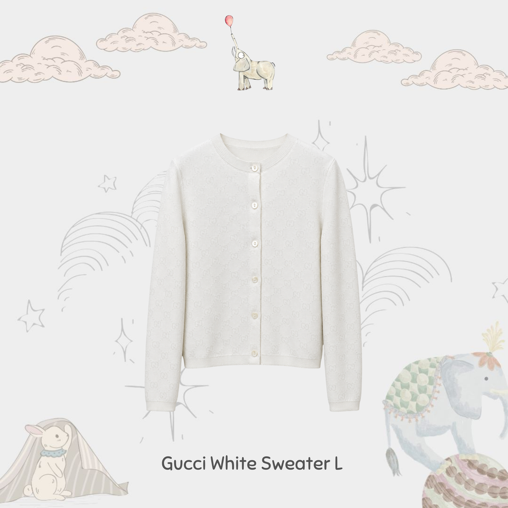Gucci White Sweater L