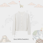 Gucci White Sweater L