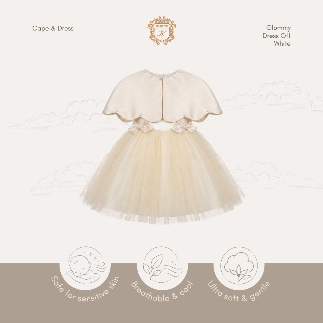 Kekeyo Cape & Dress Glommy Off White | 4Y