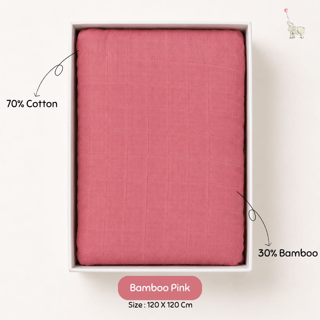Kekeyo Swaddle Bamboo Pink