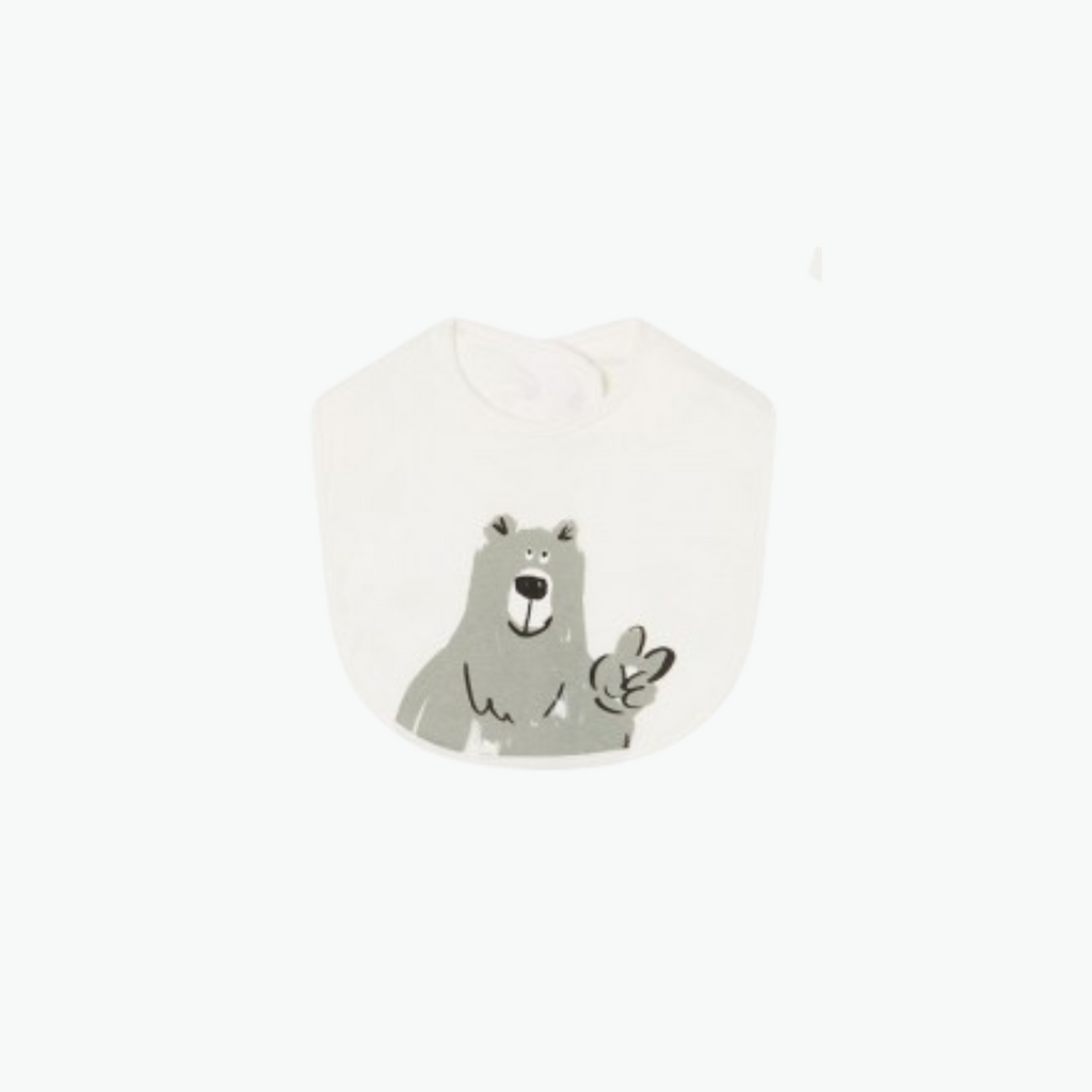 Stella McCartney Kids Bear Print Cotton Romper Bibs Pajamas