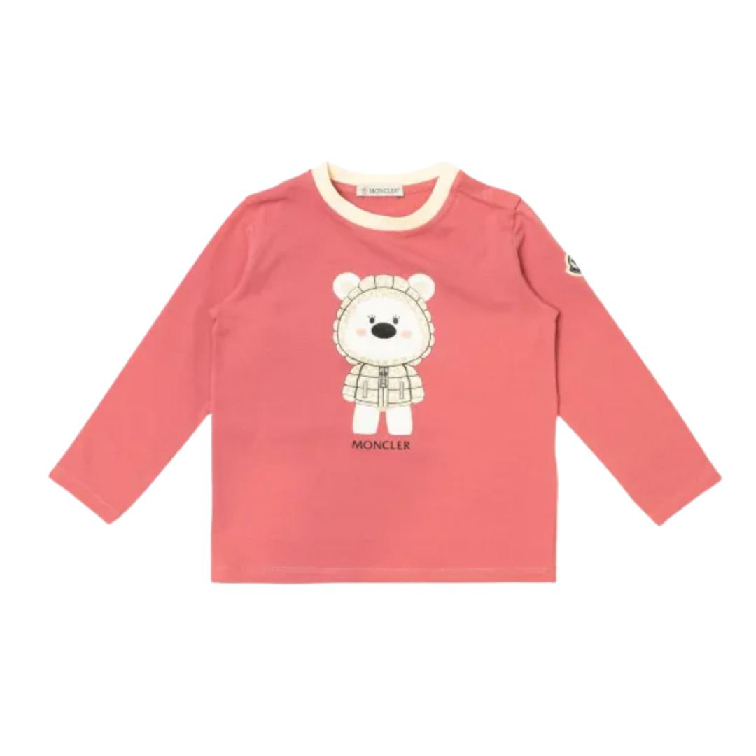 Moncler Kids Long-Sleeve T-shirt in Pink