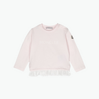 Moncler Kids Pink Cotton Blend Long-Sleeve T-shirt