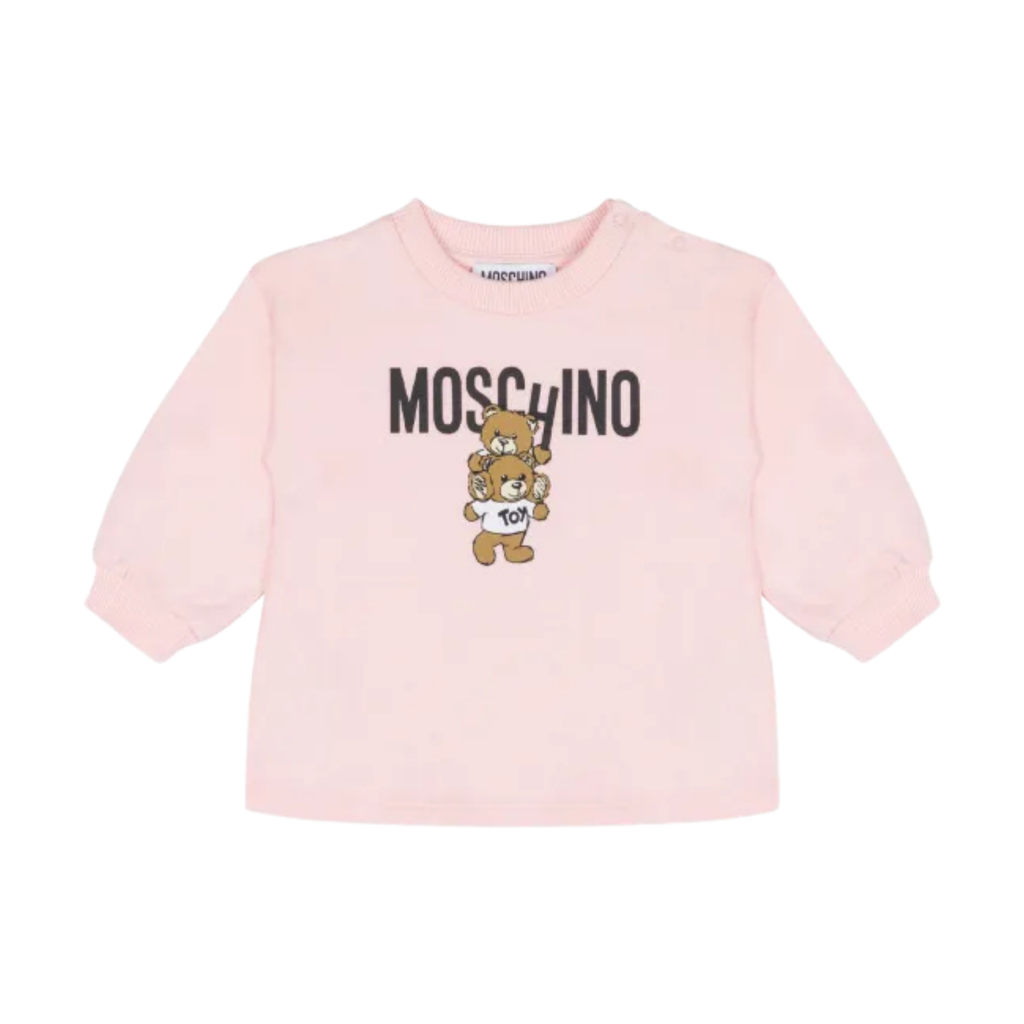 Moschino Kids Teddy Bear-Print Cotton Sweatshirt