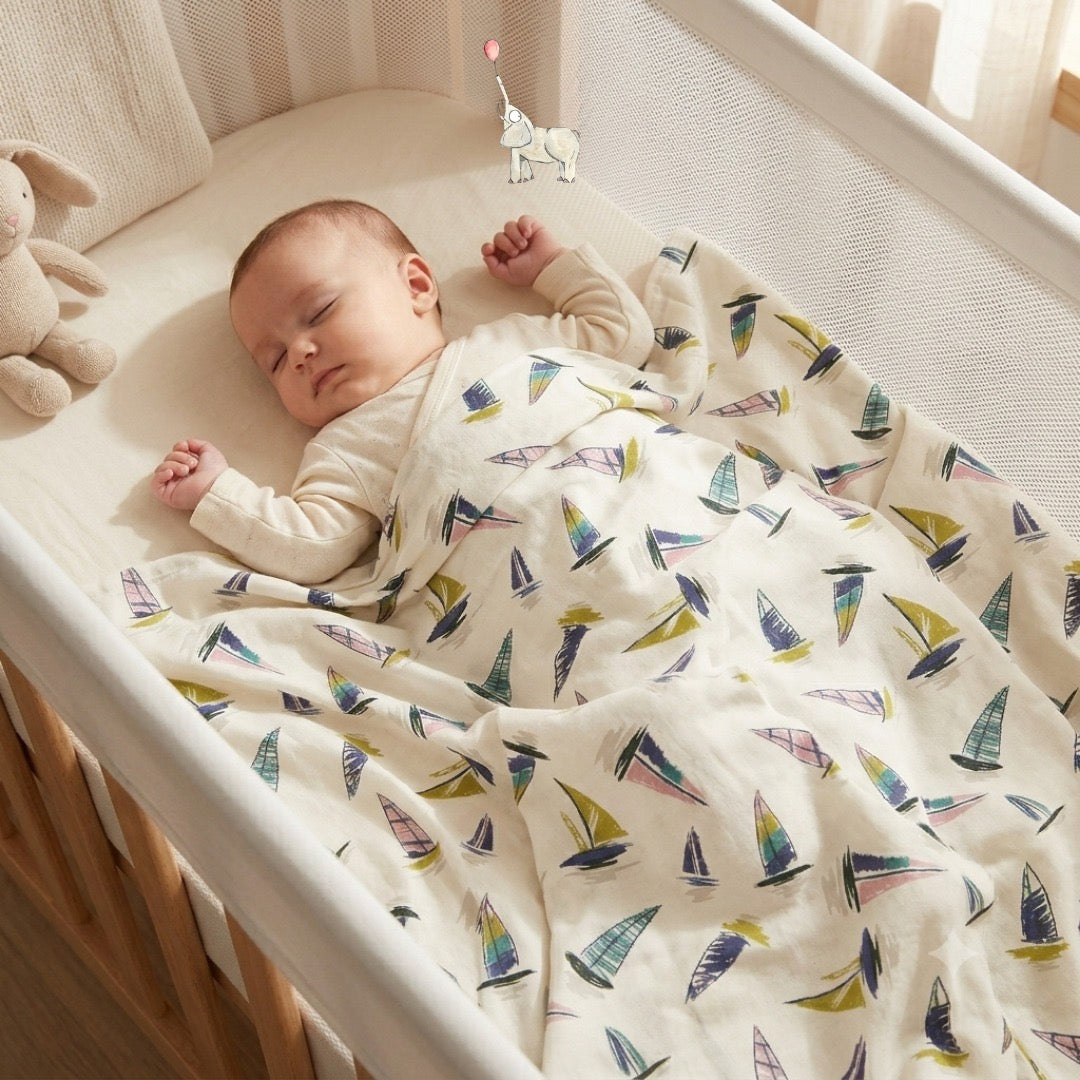 KEKEYO Swaddle Baby Boat Cotton