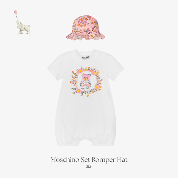 Moschino Set Romper Hat