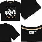 Boss Logo Print T-Shirt Black